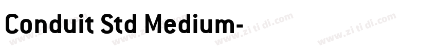 Conduit Std Medium字体转换